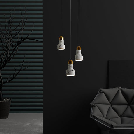 Nordic Terrazzo Ceiling Pendant Lamp With Down Lighting For Living Room