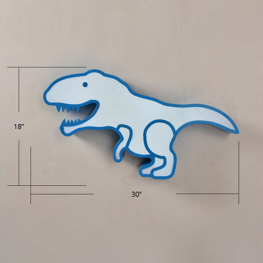 Dinosaur Led Flushmount Ceiling Lamp For Kids Room - Metal Flush - Mount Light Fixture