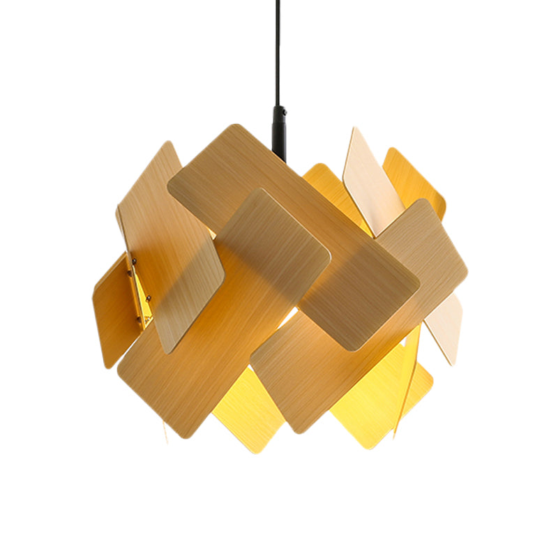 Nordic Style Acrylic Flower Pendant Lamp - Modern 1-Light Hanging Ceiling Light In Red/Blue/Light