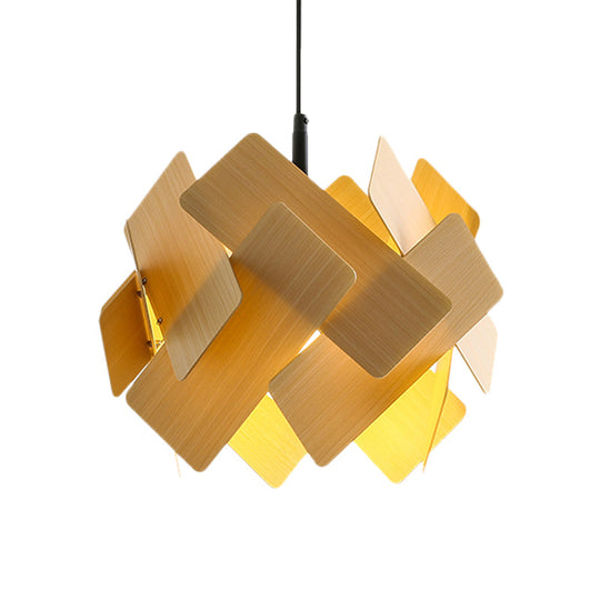 Nordic Style Acrylic Flower Pendant Lamp - Modern 1-Light Hanging Ceiling Light In Red/Blue/Light