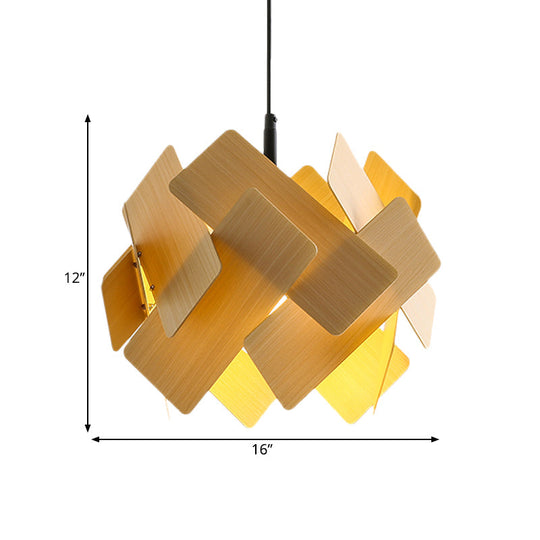 Nordic Style Acrylic Flower Pendant Lamp - Modern 1-Light Hanging Ceiling Light In Red/Blue/Light