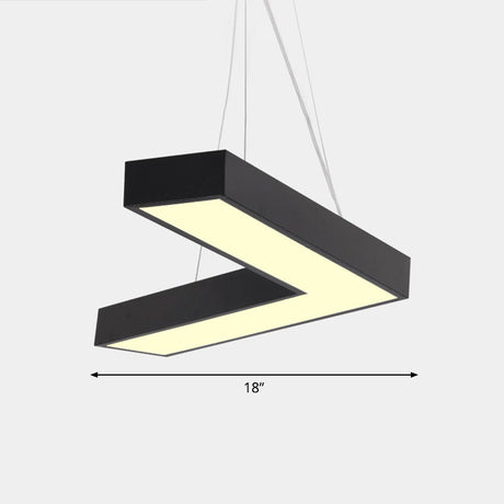 Sleek Metal V - Shaped Led Flush Mount Ceiling Light For Reception Room