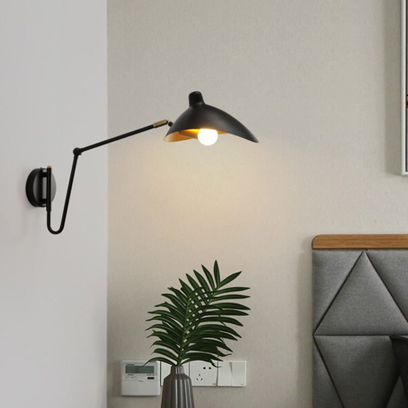 Duckbill Reading Light Metal Sconce - Adjustable Joint Perfect For Single Bedroom