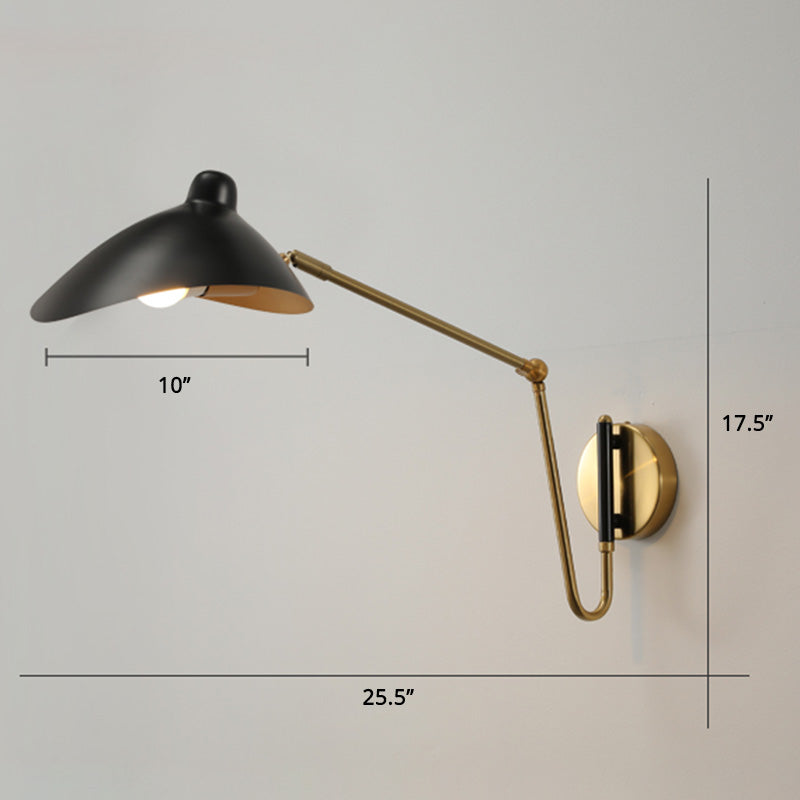 Duckbill Reading Light Metal Sconce - Adjustable Joint Perfect For Single Bedroom