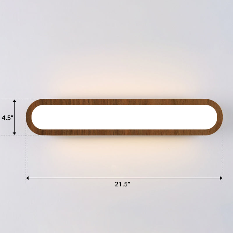 Sleek Led Wall Sconce With Acrylic Diffuser - Ideal For Hallways