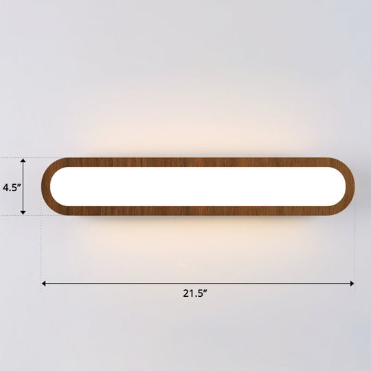 Sleek Led Wall Sconce With Acrylic Diffuser - Ideal For Hallways