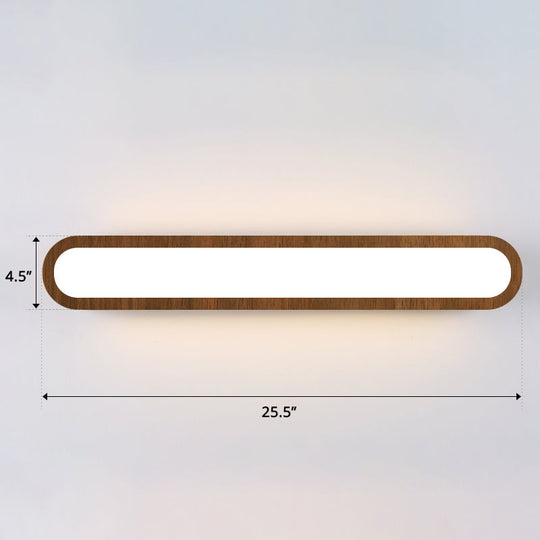 Sleek Led Wall Sconce With Acrylic Diffuser - Ideal For Hallways