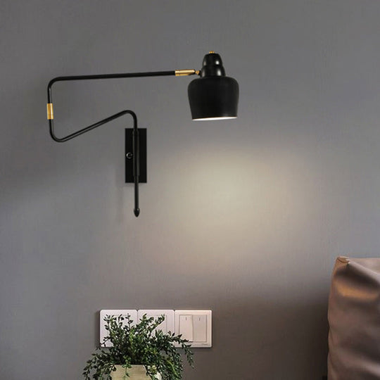 Modern Wall Mounted Reading Lamp: Retractable Arm Nordic Style