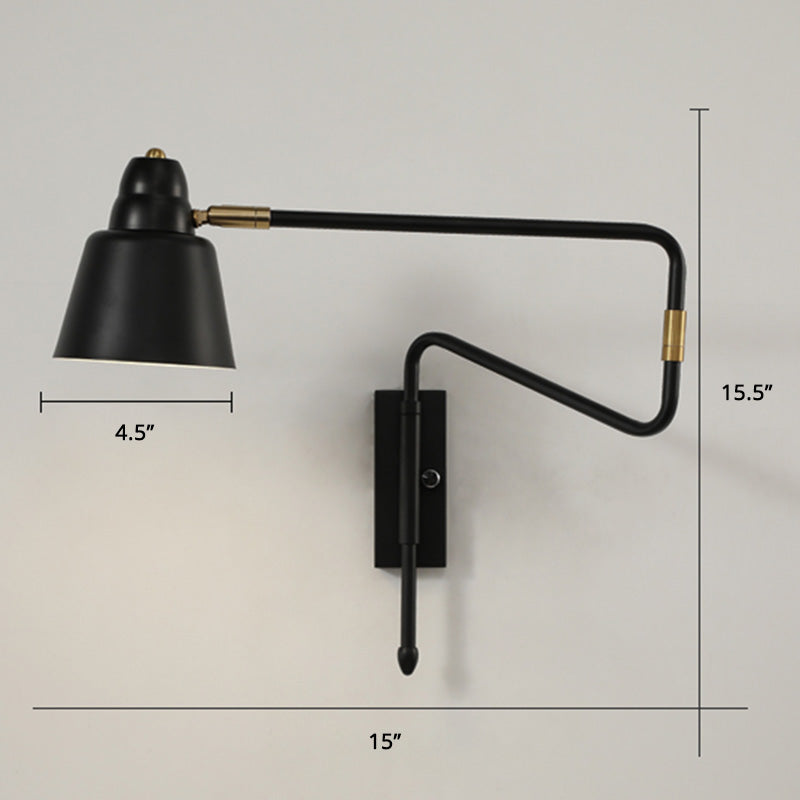 Modern Wall Mounted Reading Lamp: Retractable Arm Nordic Style