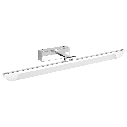 Modern Led Vanity Light Fixture - Swivelable Linear Acrylic Wall Mount Lamp For Bathrooms