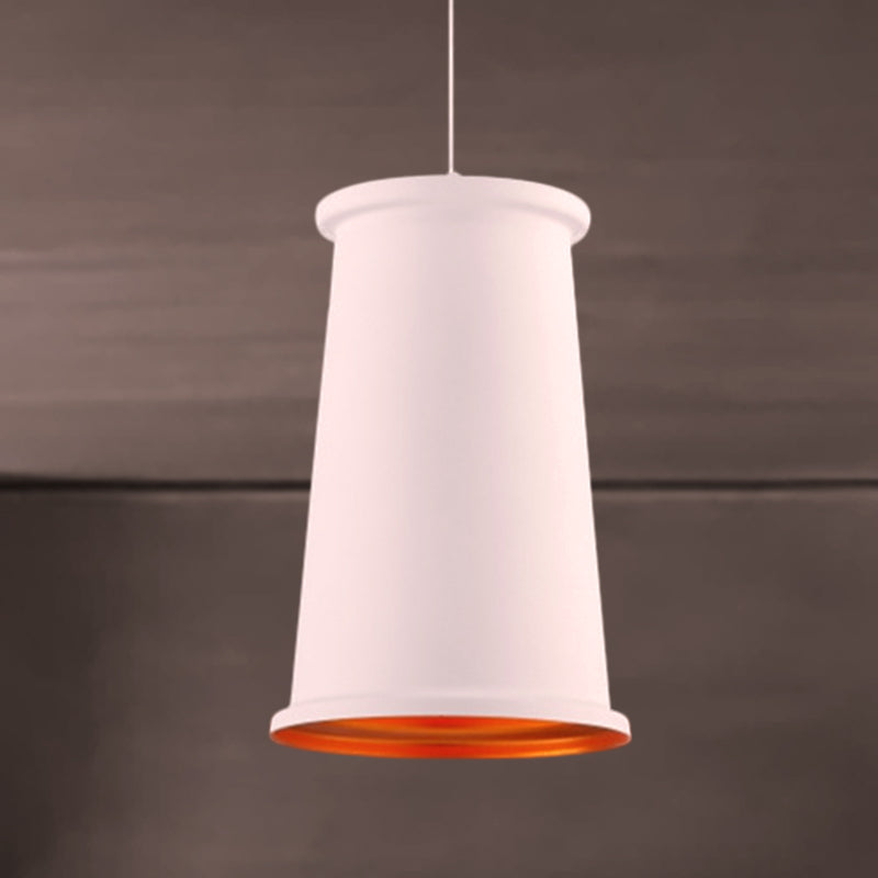 Vintage Style Pendant Light With Metal Shade | 1 Bulb Suspension Lighting For Dining Room In