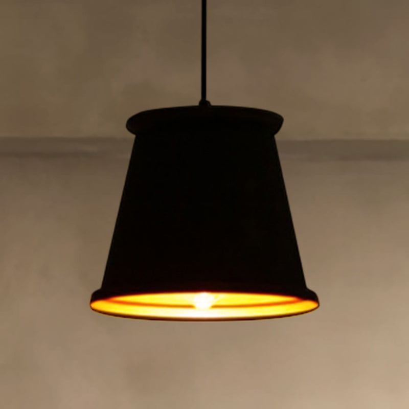 Vintage Style Pendant Light With Metal Shade | 1 Bulb Suspension Lighting For Dining Room In