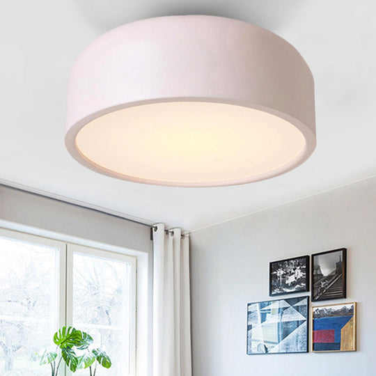 Nordic Led Ceiling Light For Kids Bedroom With Acrylic Dome Shade