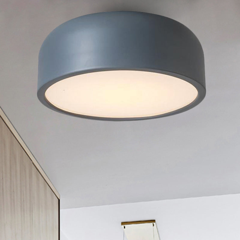 Nordic Led Ceiling Light For Kids Bedroom With Acrylic Dome Shade Grey / 14