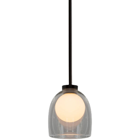 Modern Glass Pendant Lamp For Dining Room Table - Bell Hanging Light Fixture