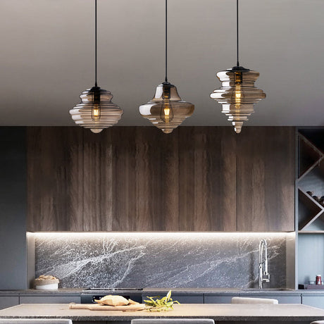 Modern Glass Pendant Lighting For Dining Room Table