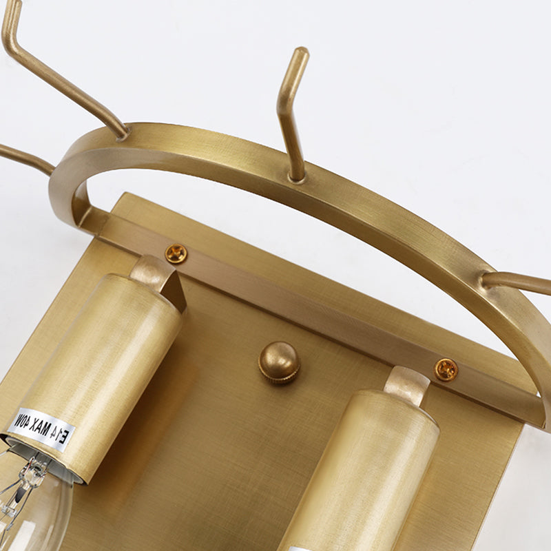 Contemporary Gold Oval Sconce With Cut Crystal Detail - Perfect Wall Fixture For Living Room