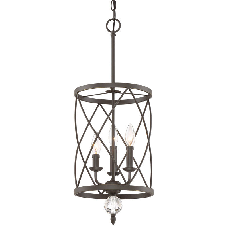 Farmhouse Trellis Cage Ceiling Chandelier With Hanging Chain - Classic Metal Light