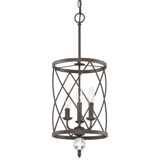 Farmhouse Trellis Cage Ceiling Chandelier With Hanging Chain - Classic Metal Light