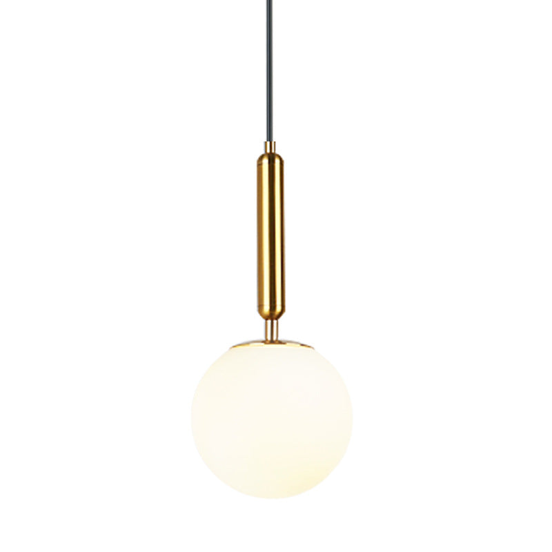 Contemporary Glass Pendant Light - Spherical Design For Lounge
