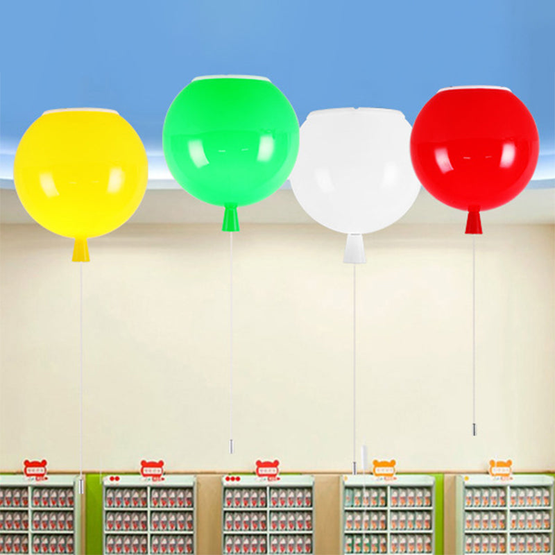 Modern Led Balloon Flush Mount Ceiling Light For Kindergartens