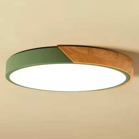 Nordic Led Flush Mount Bedroom Ceiling Light With Acrylic Shade