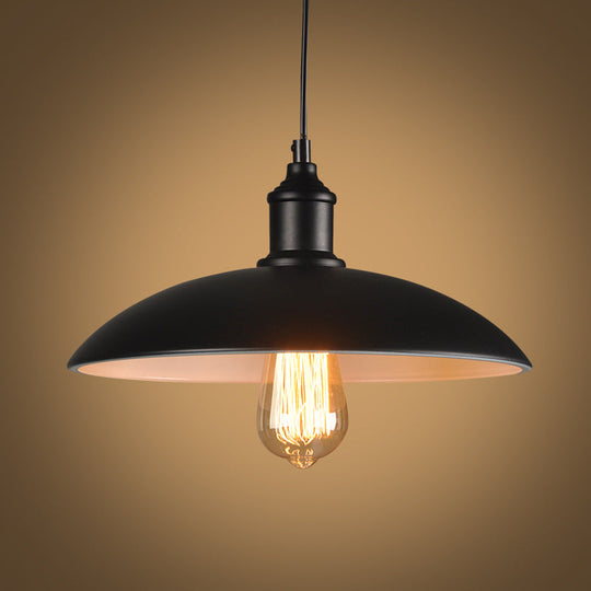 Vintage-Style Metal Pendant Lighting For Dining Room And Commercial Spaces In Black / 12.5’