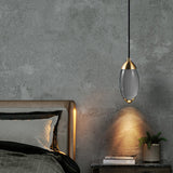Led Crystal Suspension Pendant - Modern Gold Teardrop Lighting Fixture