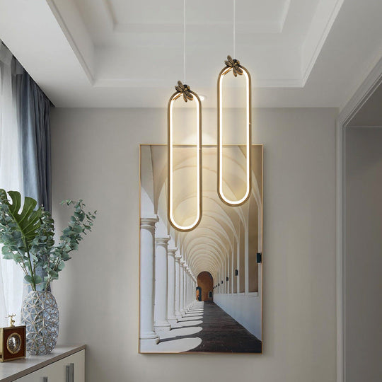 Modern Bronze Led Small Pendant Light With Creative Ceiling Design