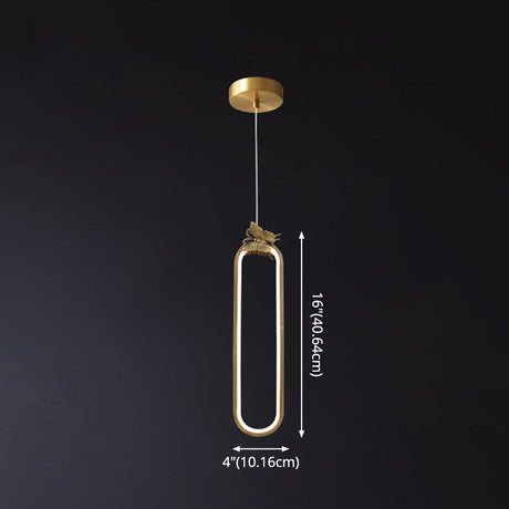 Modern Bronze Led Small Pendant Light With Creative Ceiling Design