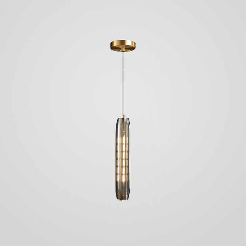 Modern Mini Crystal Pendant Light With Brass Finish For Living Room Bar And Coffee Shop Ceiling