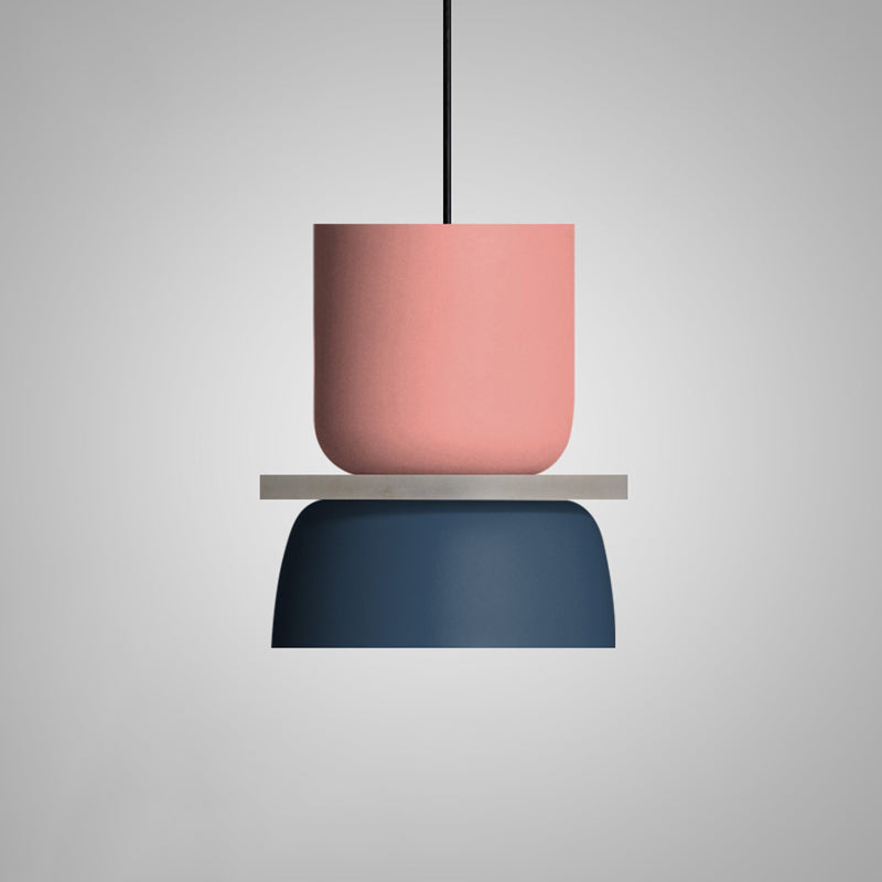 Modern Contemporary Pendant Lighting Colorful Macaron LED Hanging Light Fixture Pink pendant Light