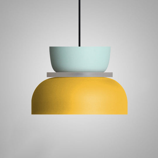 Modern Contemporary Pendant Lighting Colorful Macaron LED Hanging Light Fixture Light Blue pendant Light