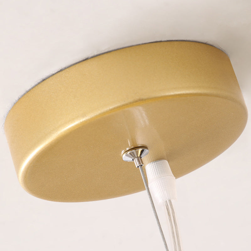 Firefly-Inspired Chandelier With Frosted Acrylic Shade - Perfect For Modern Living Rooms