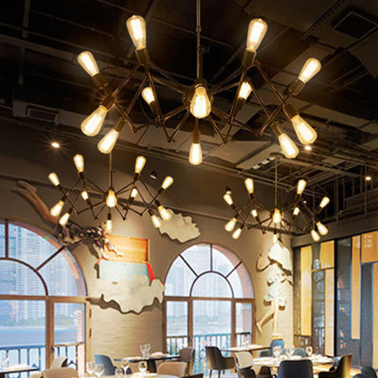 Industrial Sputnik Chandelier For Bar Or Coffee Shop