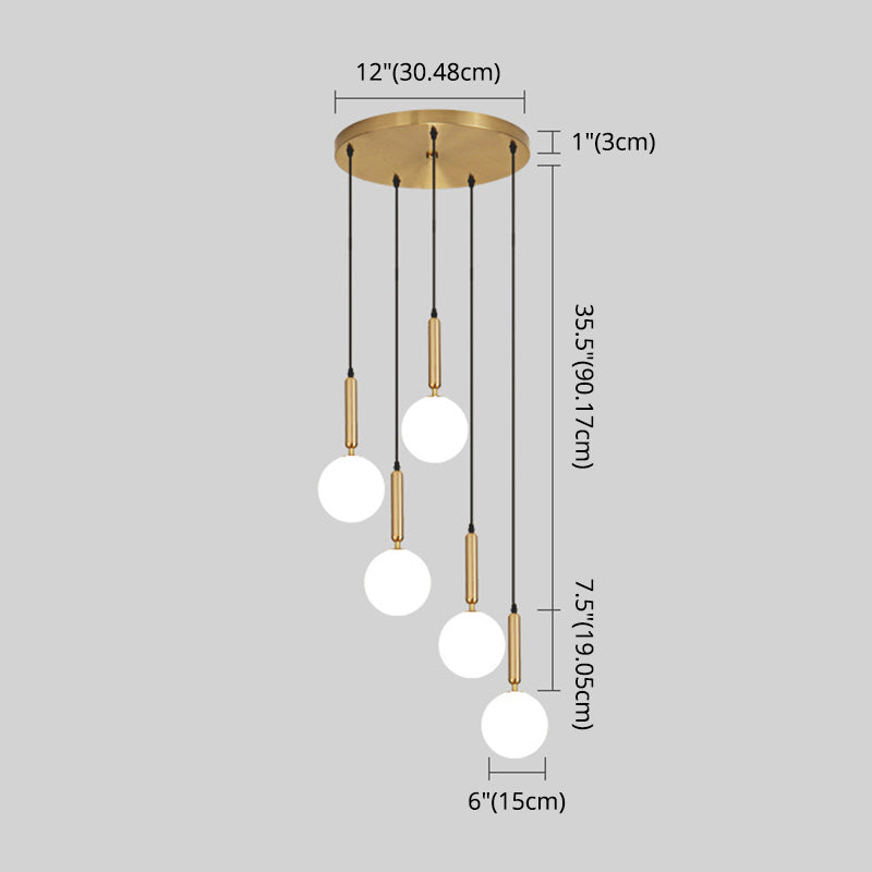 Minimalist Globe Pendant Light For Modern Living Rooms