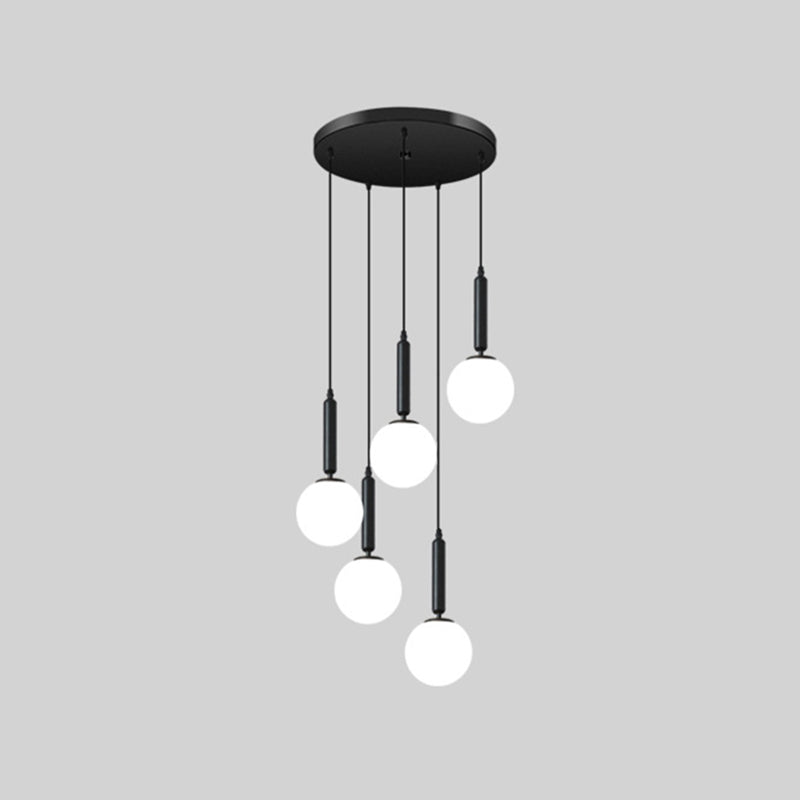 Minimalist Globe Pendant Light For Modern Living Rooms 5 / Black