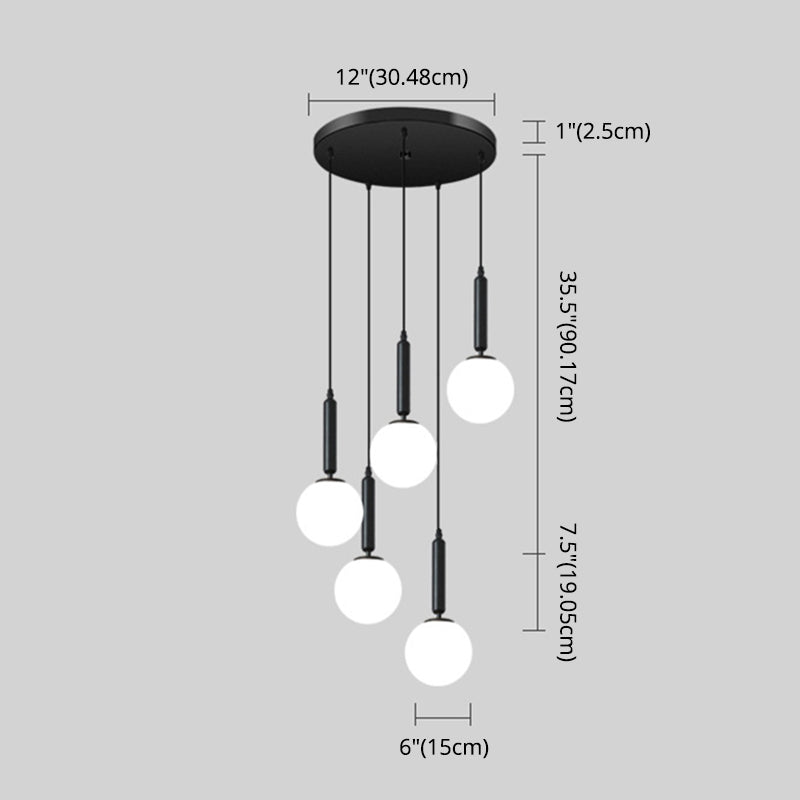 Minimalist Globe Pendant Light For Modern Living Rooms