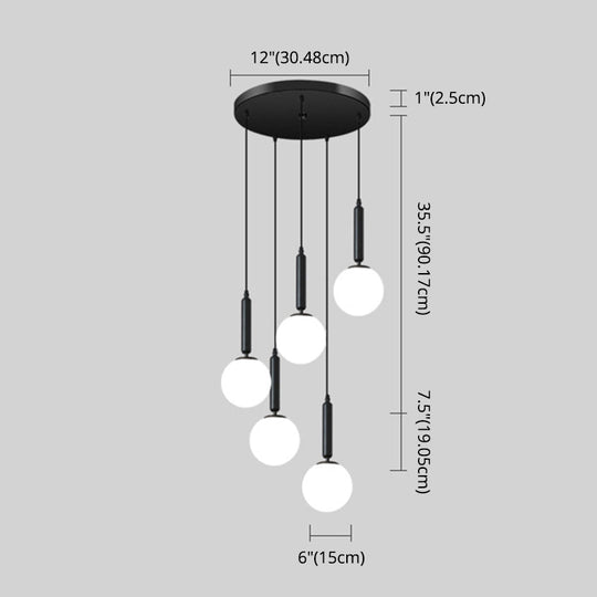 Minimalist Globe Pendant Light For Modern Living Rooms