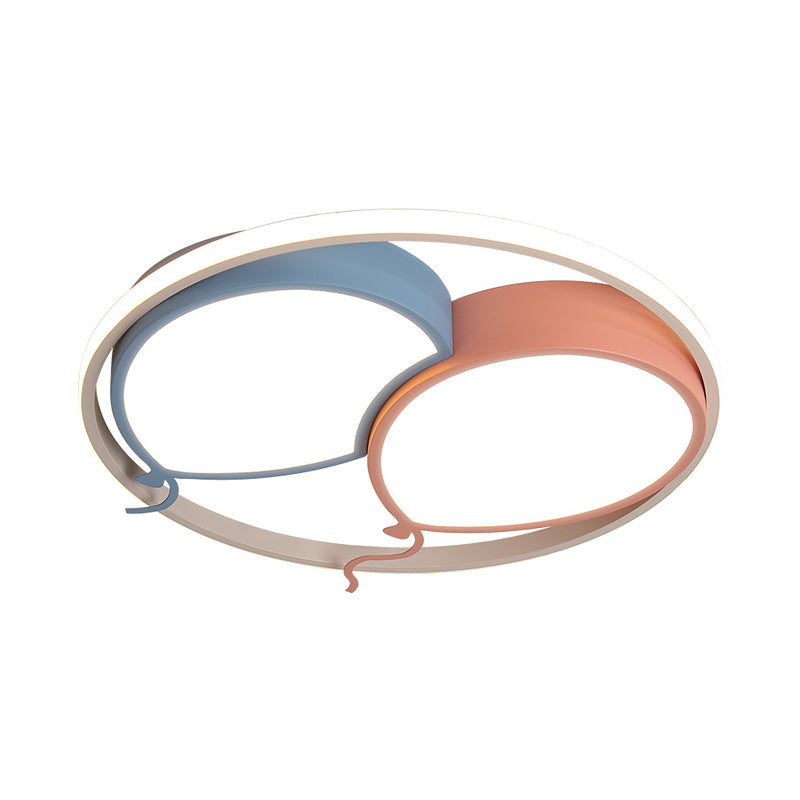 Kids Balloon Ceiling Mount Light - Acrylic Led Lamp For Nursing Room