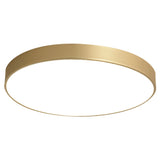 Sleek Round Led Ceiling Lamp For Modern Bedroom And Corridor Lighting - Gold Baking Paint Bezel / 12