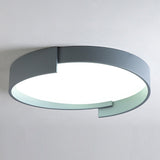 Led Macaroon Style Flush Mount Ceiling Light With Frosted Acrylic Lampshade - Nordic Bedroom Lamp