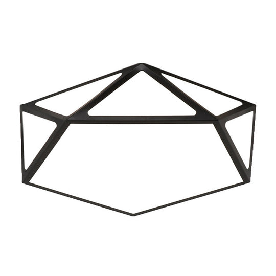 Modern Geometric Led Flush Mount Ceiling Light With Macaroon Style For Hallway And Bedroom