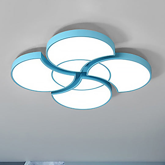 Blossom Girls Bedroom Ceiling Lamp - 4-Head Led Acrylic Mount Light