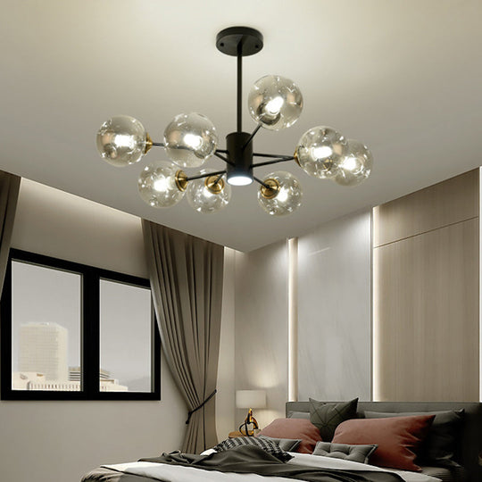 Modern Glass Bubble Chandelier Pendant Lights For Bedrooms