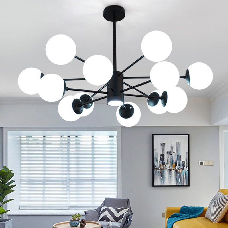 Contemporary Glass Chandelier Light For Living Room Ceiling