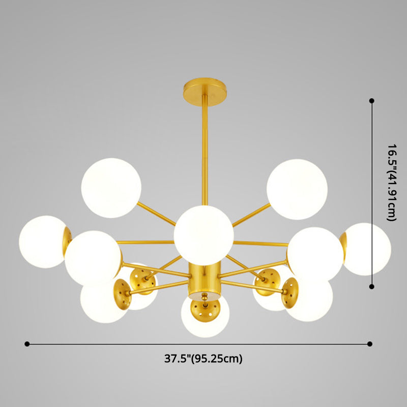 Contemporary Glass Chandelier Light For Living Room Ceiling