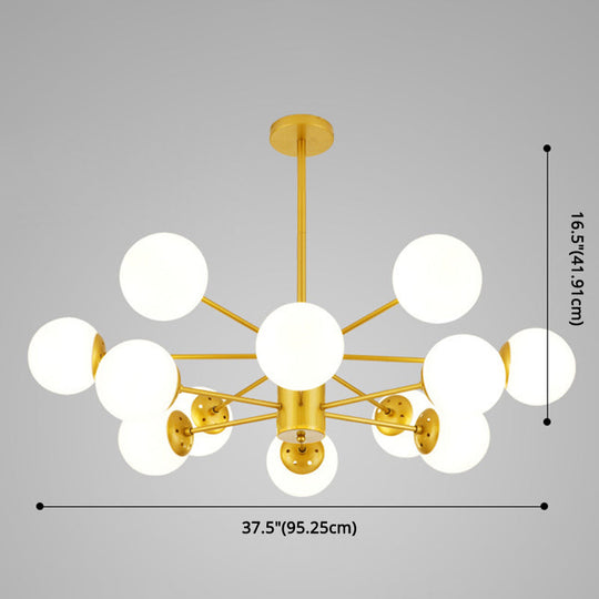 Contemporary Glass Chandelier Light For Living Room Ceiling