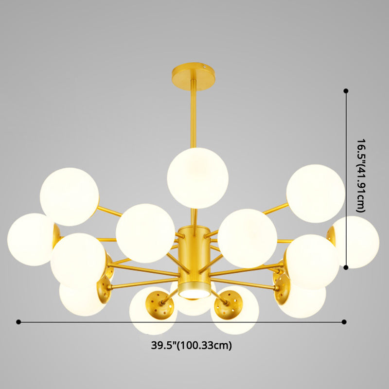Contemporary Glass Chandelier Light For Living Room Ceiling