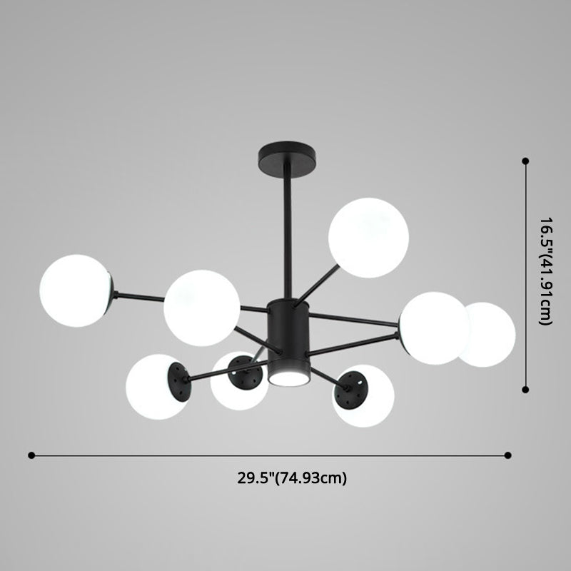 Contemporary Glass Chandelier Light For Living Room Ceiling